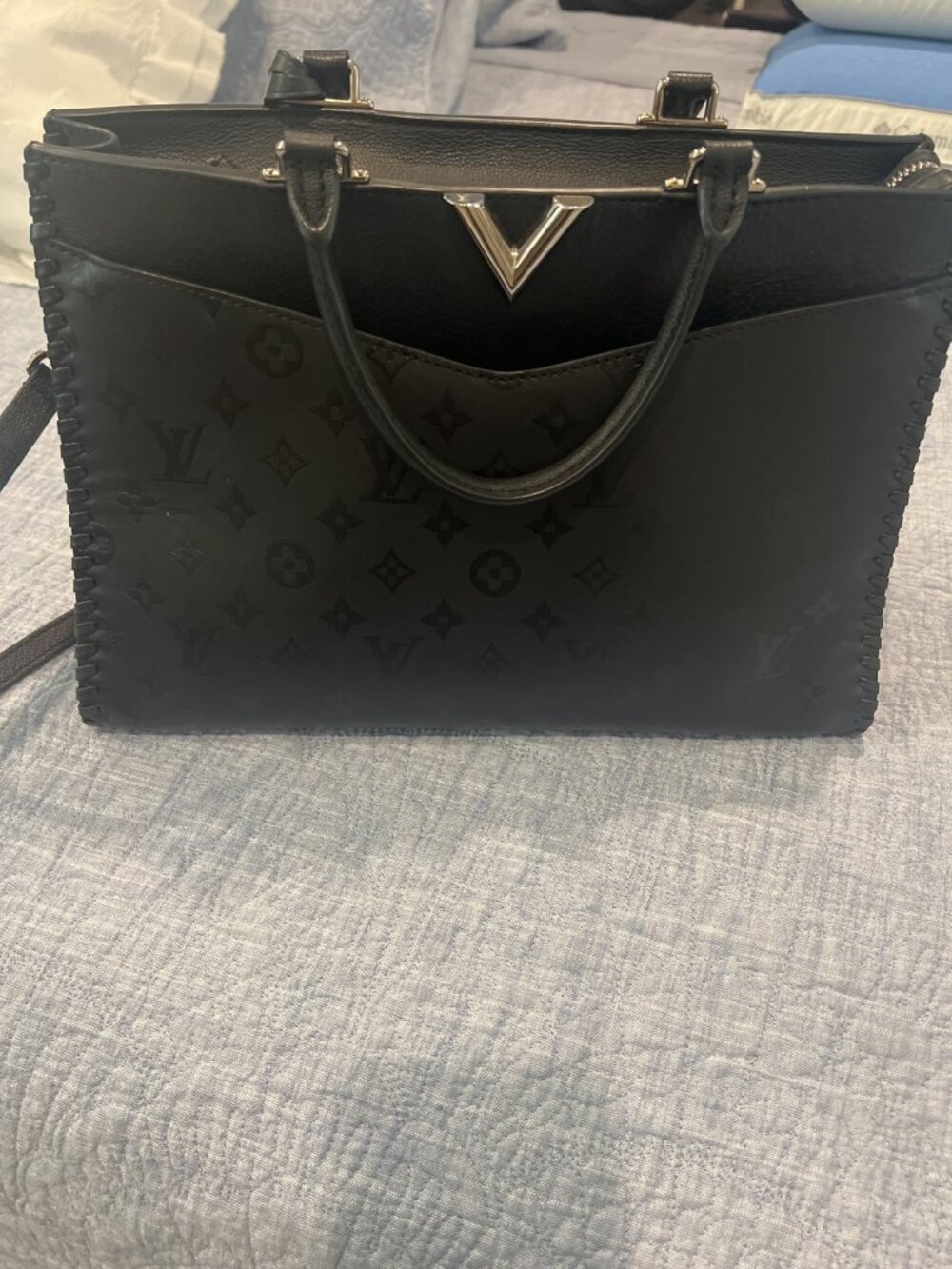 Louis Vuitton Very Zip Tote Noir Monogram Leather M54147